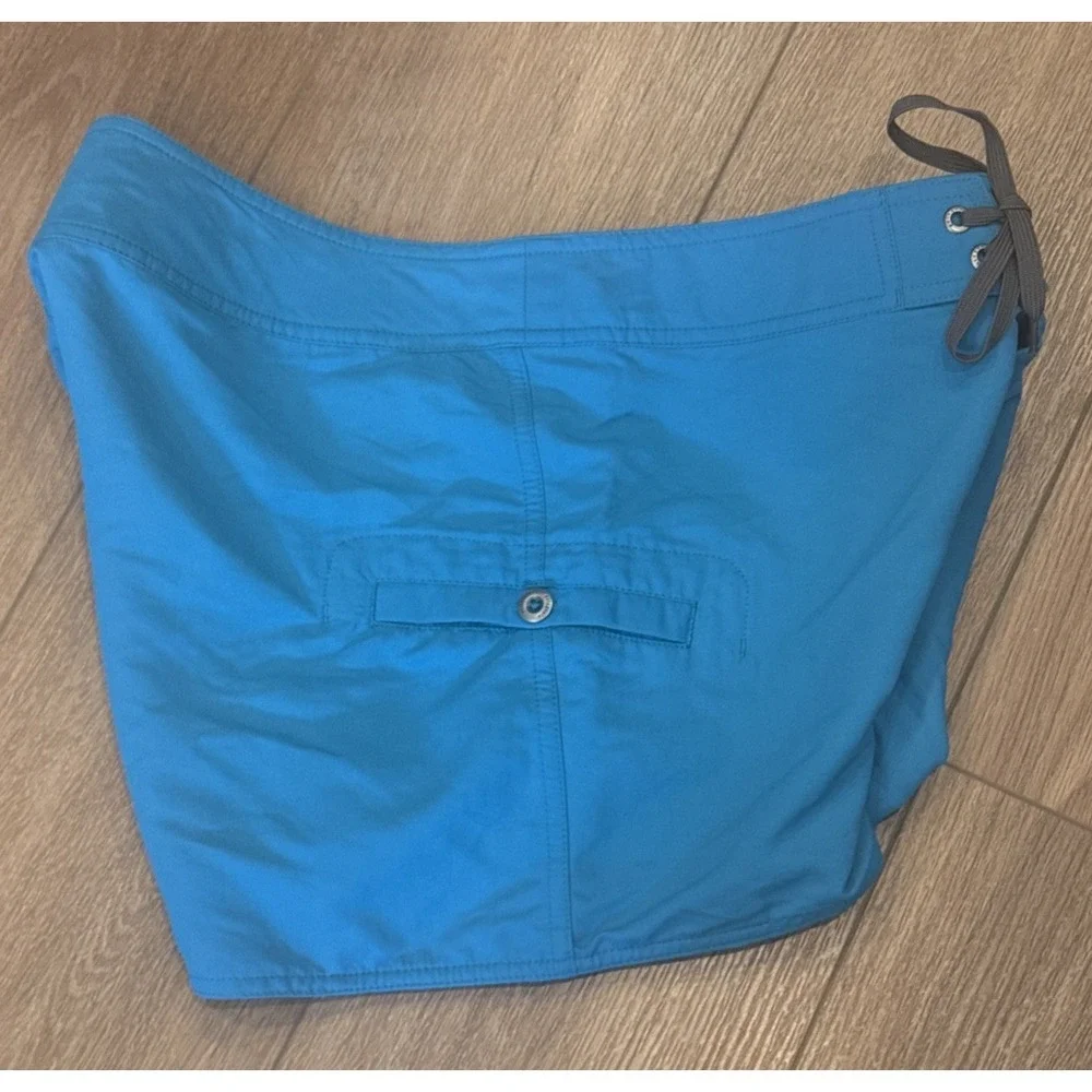 PATAGONIA Women 10 WATER GIRL Board Short Teal Nylon Drawstring Gorpcore NEW